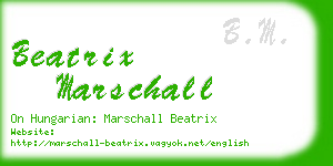 beatrix marschall business card